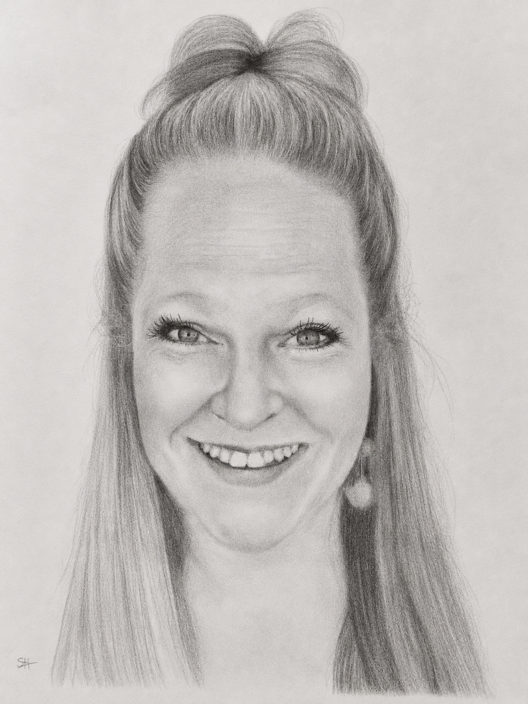Teen graphite portrait