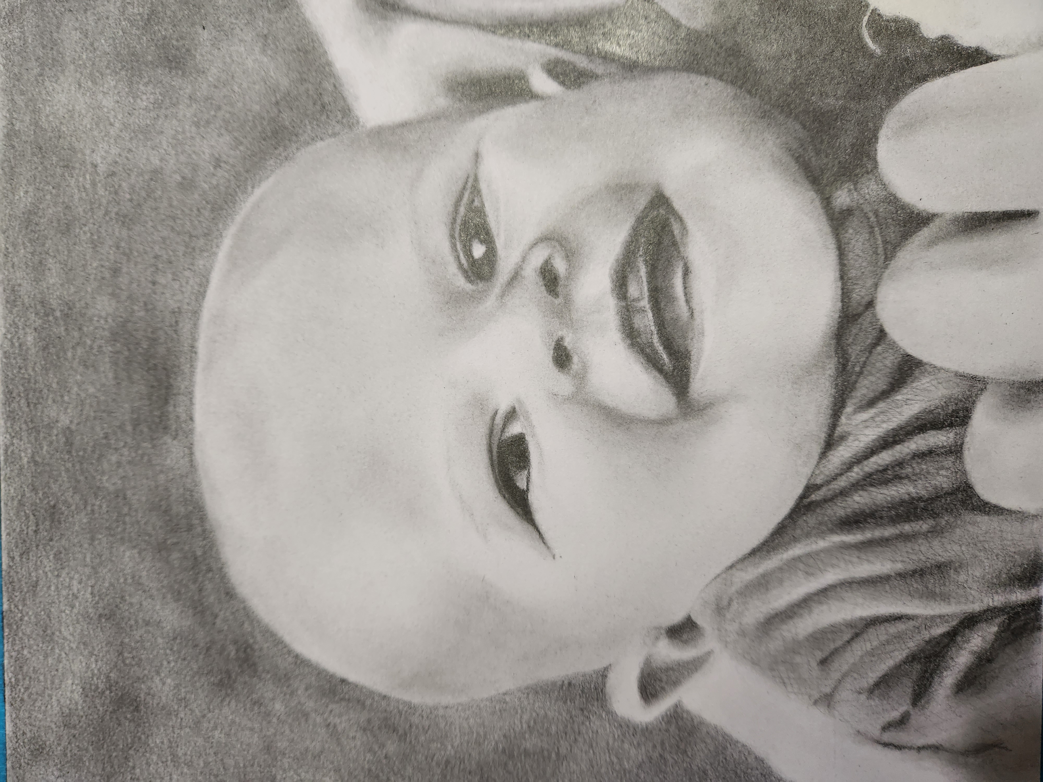 Child graphite portrait
