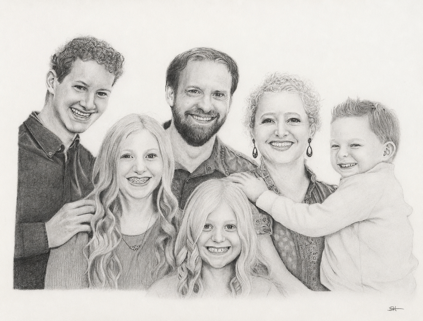 Graphite portrait artwork